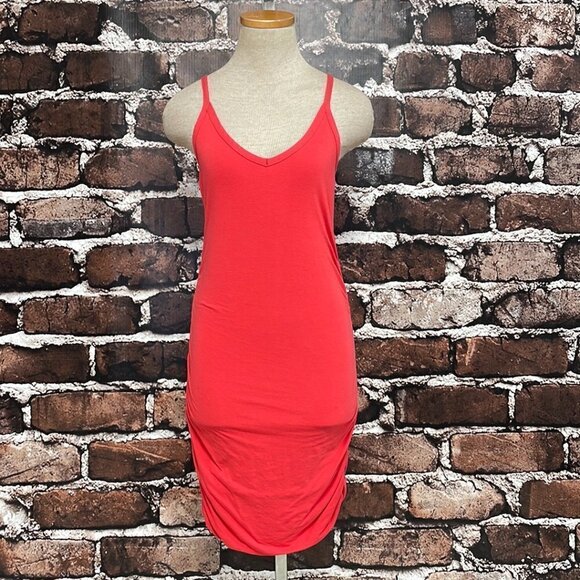 Splendid Bodycon Dress Sleeveless V Neck Pink Size X Small XS - Picture 5 of 17